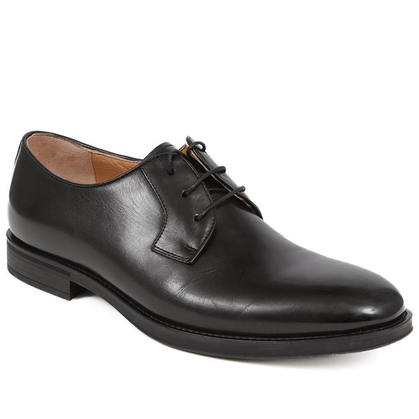 jones bootmaker Men's Manchester Leather Derby Shoes - Black