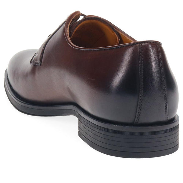 Jones Bootmaker Men's Manchester Wide Leather Lace-ups - Dark Brown