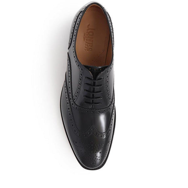 Jones Bootmaker Men's Martyn Leather Oxford Brogues - Black