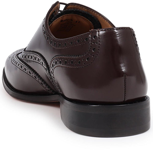 Jones Bootmaker Men's Martyn Leather Oxford Brogues - Dark Brown