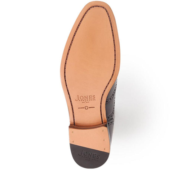 Jones Bootmaker Men's Martyn Leather Oxford Brogues - Dark Brown