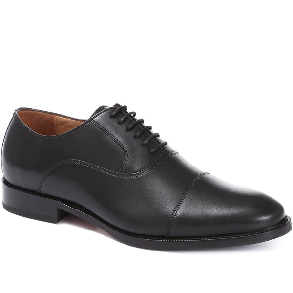 Jones Bootmaker Men's Matthew Leather Oxford Shoes - Black