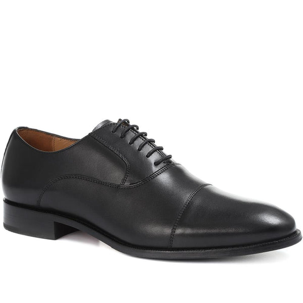 jones bootmaker Men's Matthew Leather Oxford Shoes - Black