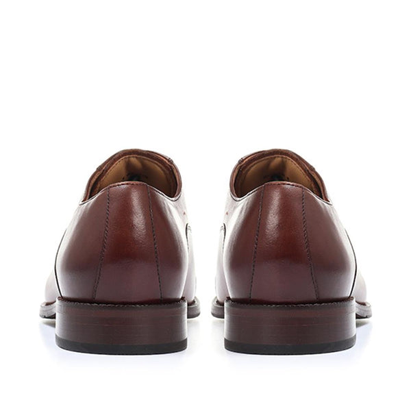 Jones Bootmaker Men's Matthew Leather Oxford Shoes - Chestnut