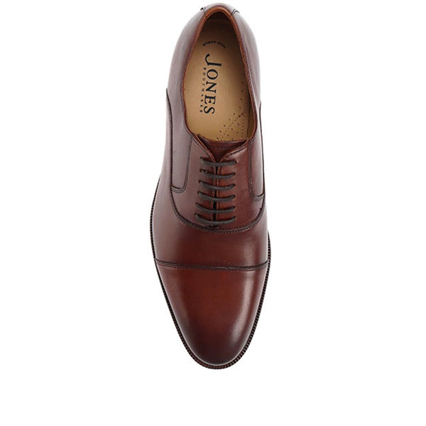 Jones Bootmaker Men's Matthew Leather Oxford Shoes - Chestnut