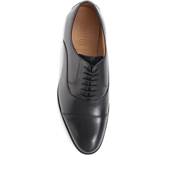 Jones Bootmaker Men's Matthew Wide Fit Oxford Shoes - Black