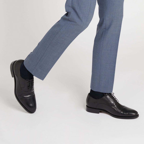 Jones Bootmaker Men's Matthew Wide Fit Oxford Shoes - Black