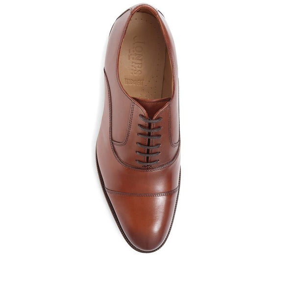 Jones Bootmaker Men's Matthew Wide Fit Oxford Shoes - Chestnut