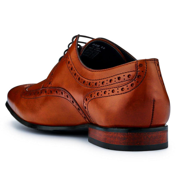 Jones Bootmaker Men's Maxim Smart Leather Brogues - Tan