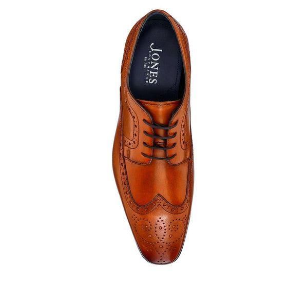 Jones Bootmaker Men's Maxim Smart Leather Brogues - Tan