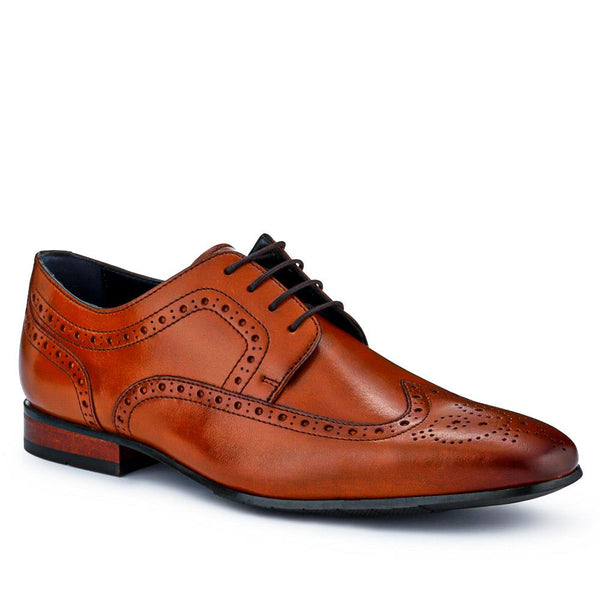 jones bootmaker Men's Maxim Smart Leather Brogues - Tan