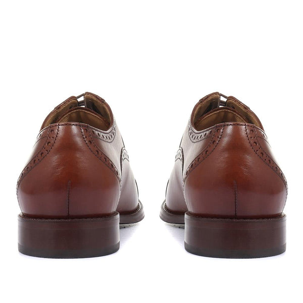 Jones Bootmaker Men's Maynard Leather Oxford Brogues - Chestnut