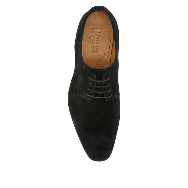 Jones Bootmaker Men's Melvin Leather Oxford Shoes - Black Suede