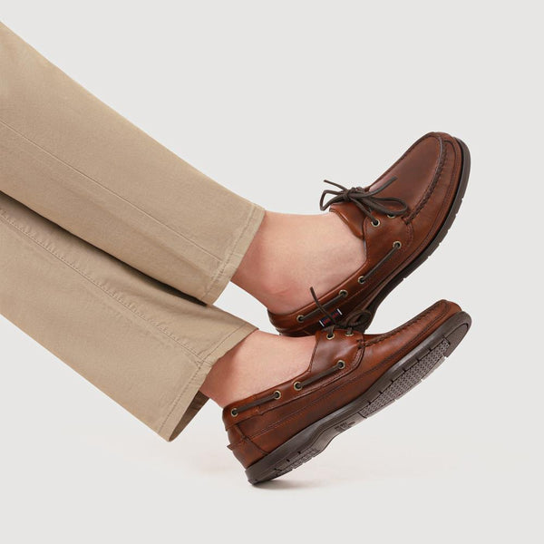 Jones Bootmaker Men's Men's Leather Moccasins - Dark Brown