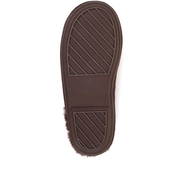 Jones Bootmaker Men's Men's Sheepskin Lined Slippers - Brown