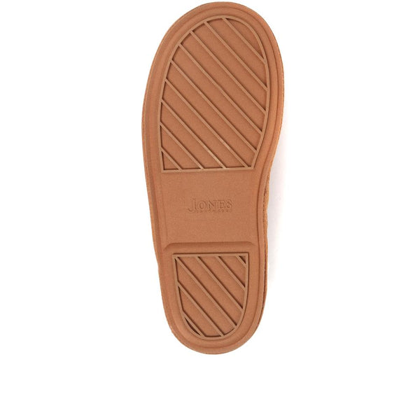Jones Bootmaker Men's Men's Sheepskin Lined Slippers - Chestnut