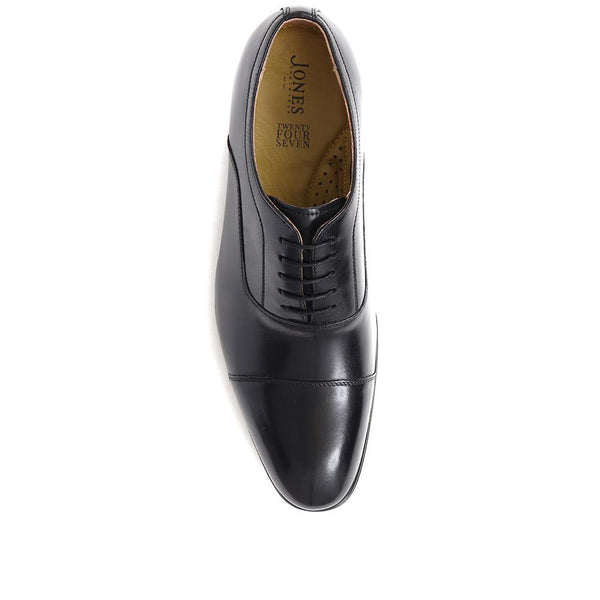 Jones Bootmaker Men's Middleham Leather Oxford Shoes - Black