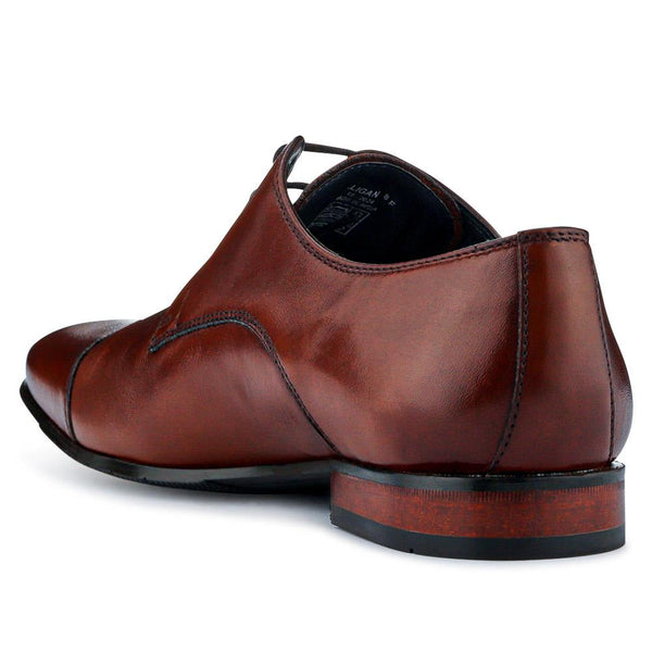 Jones Bootmaker Men's Milligan Smart Leather Lace-Up Shoes - Chestnut