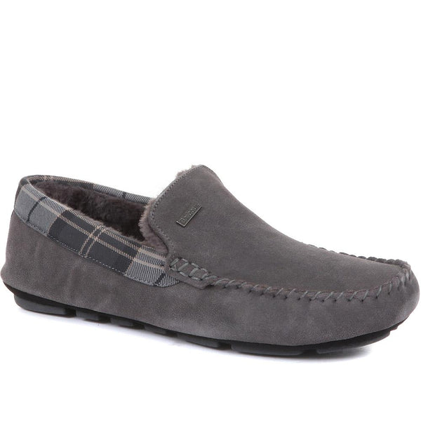 jones bootmaker Men's Monty House Slippers - Charcoal
