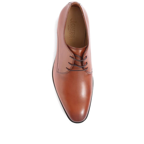 Jones Bootmaker Men's Monument Leather Derby Shoes - Cognac