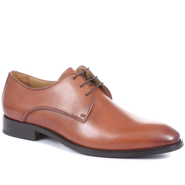 jones bootmaker Men's Monument Leather Derby Shoes - Cognac