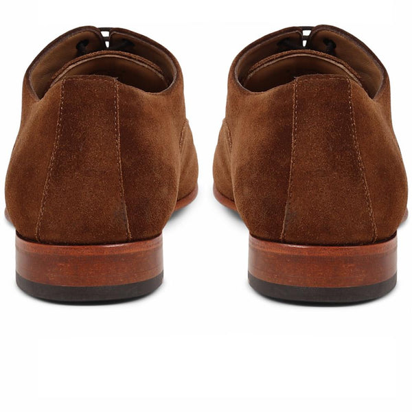 Jones Bootmaker Men's Morpeth Leather Oxford Shoes - Tobacco Suede