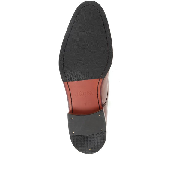 Jones Bootmaker Men's Nathaniel Leather Double Monk Shoes - Chestnut