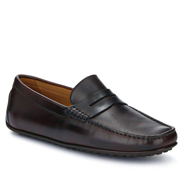 jones bootmaker Men's Paterson Leather Moccasins - Black