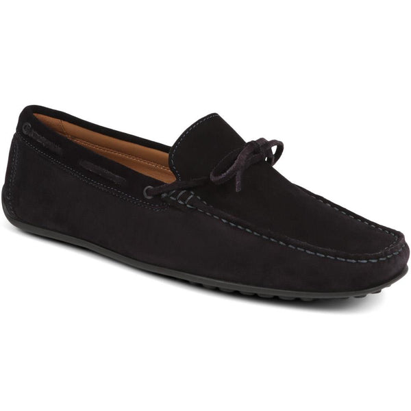 jones bootmaker Men's Plymouth Leather Moccasins - Navy Suede
