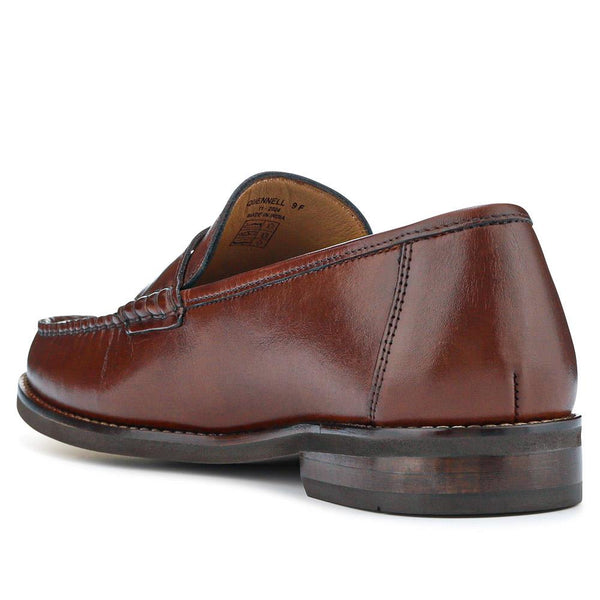 Jones Bootmaker Men's Quennell Leather Penny Loafers - Chestnut