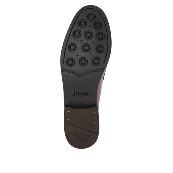 Jones Bootmaker Men's Quennell Leather Penny Loafers - Chestnut