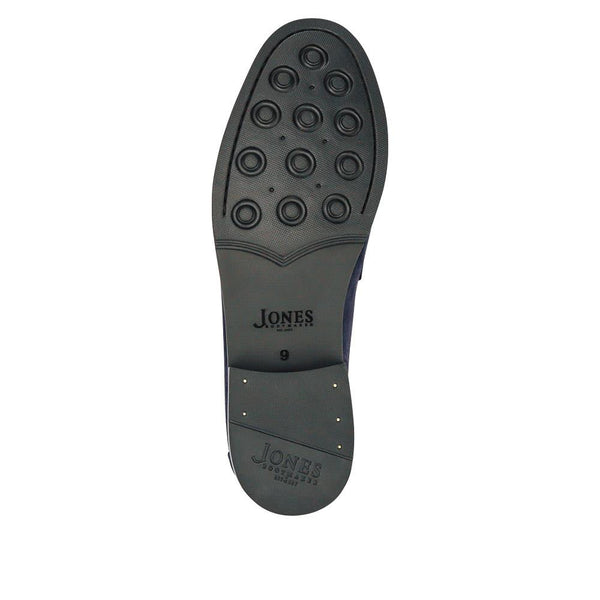 Jones Bootmaker Men's Quennell Leather Penny Loafers - Navy Suede