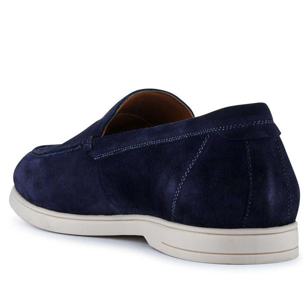 Jones Bootmaker Men's Raiden Suede Loafers - Navy Suede