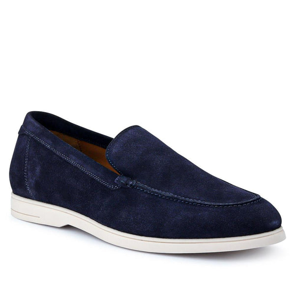 jones bootmaker Men's Raiden Suede Loafers - Navy Suede