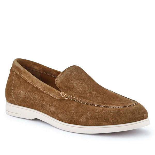Jones Bootmaker Men's Raiden Suede Loafers - Tan Suede