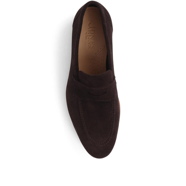 Jones Bootmaker Men's Rake Leather Loafers - Brown Suede