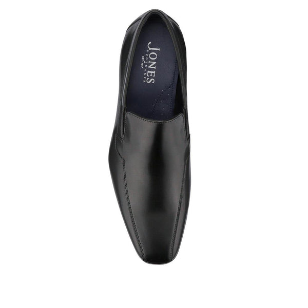 Jones Bootmaker Men's Ralphie Smart Leather Slip-On Shoes - Black