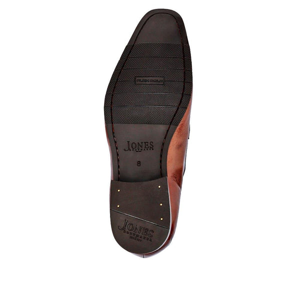 Jones Bootmaker Men's Ralphie Smart Leather Slip-On Shoes - Chestnut