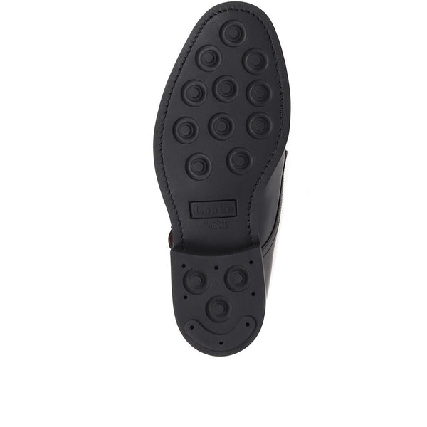 Jones Bootmaker Men's Ramsey1 Leather Monk Strap Shoes - Black