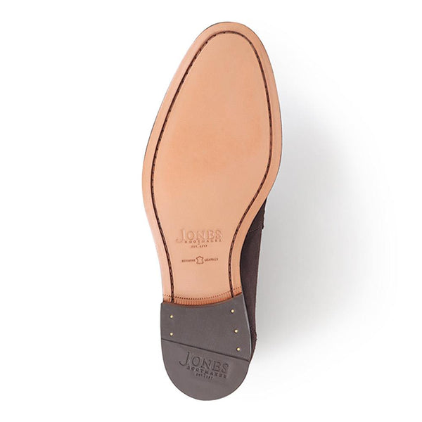 Jones Bootmaker Men's Reece Leather Loafers - Dark Brown Suede