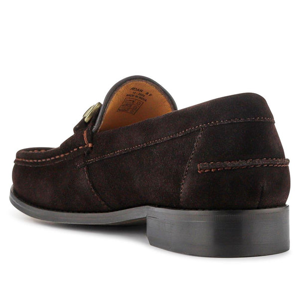 Jones Bootmaker Men's Roan Leather Slip-On Shoes - Dark Brown Suede