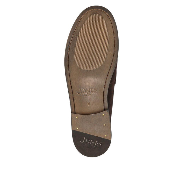 Jones Bootmaker Men's Roan Leather Slip-On Shoes - Dark Brown Suede