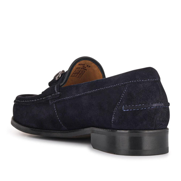 Jones Bootmaker Men's Roan Leather Slip-On Shoes - Navy Suede