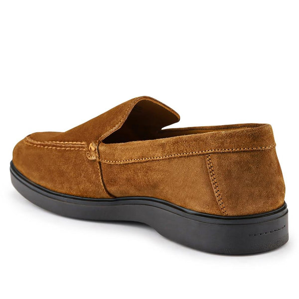 Jones Bootmaker Men's Rocco Laceless Leather Shoes - Tan Suede