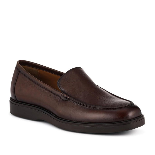 jones bootmaker Men's Roderick Leather Slip-Ons - Brown Grain