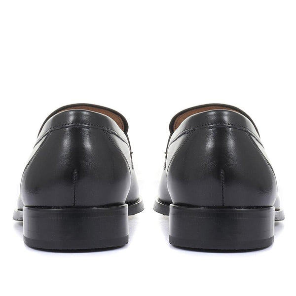 Jones Bootmaker Men's Russell Leather Penny Loafers - Black