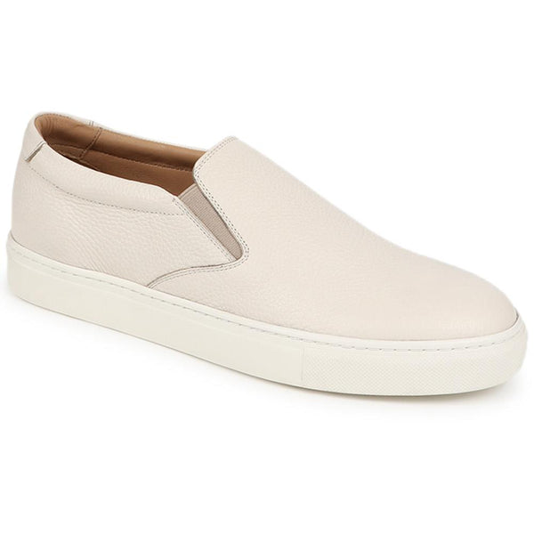 jones bootmaker Men's Ryden Leather Slip-On Shoes - Off White