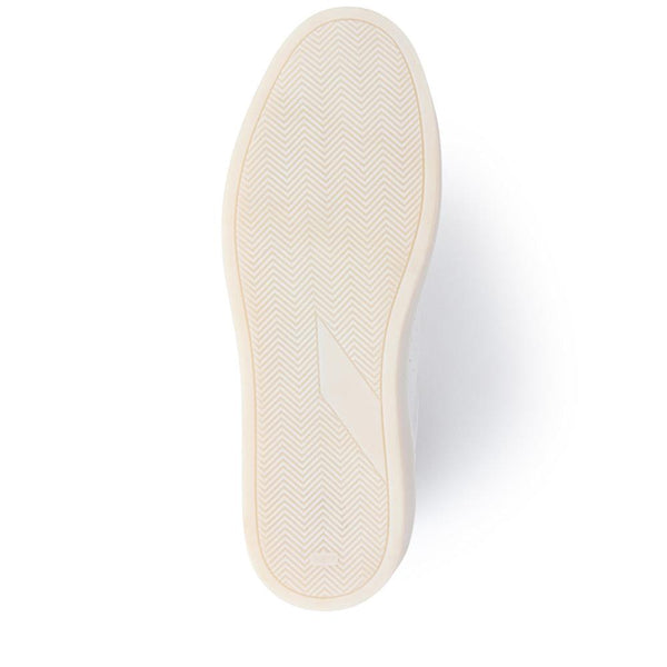 Jones Bootmaker Men's Sammy Leather Trainers - Off White