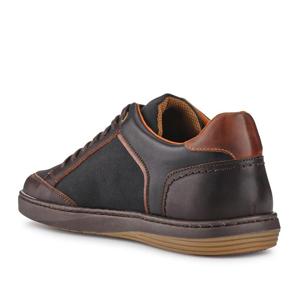 Jones Bootmaker Men's San Diego Leather Trainers - Brown