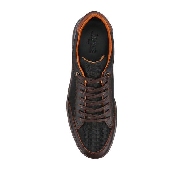 Jones Bootmaker Men's San Diego Leather Trainers - Brown